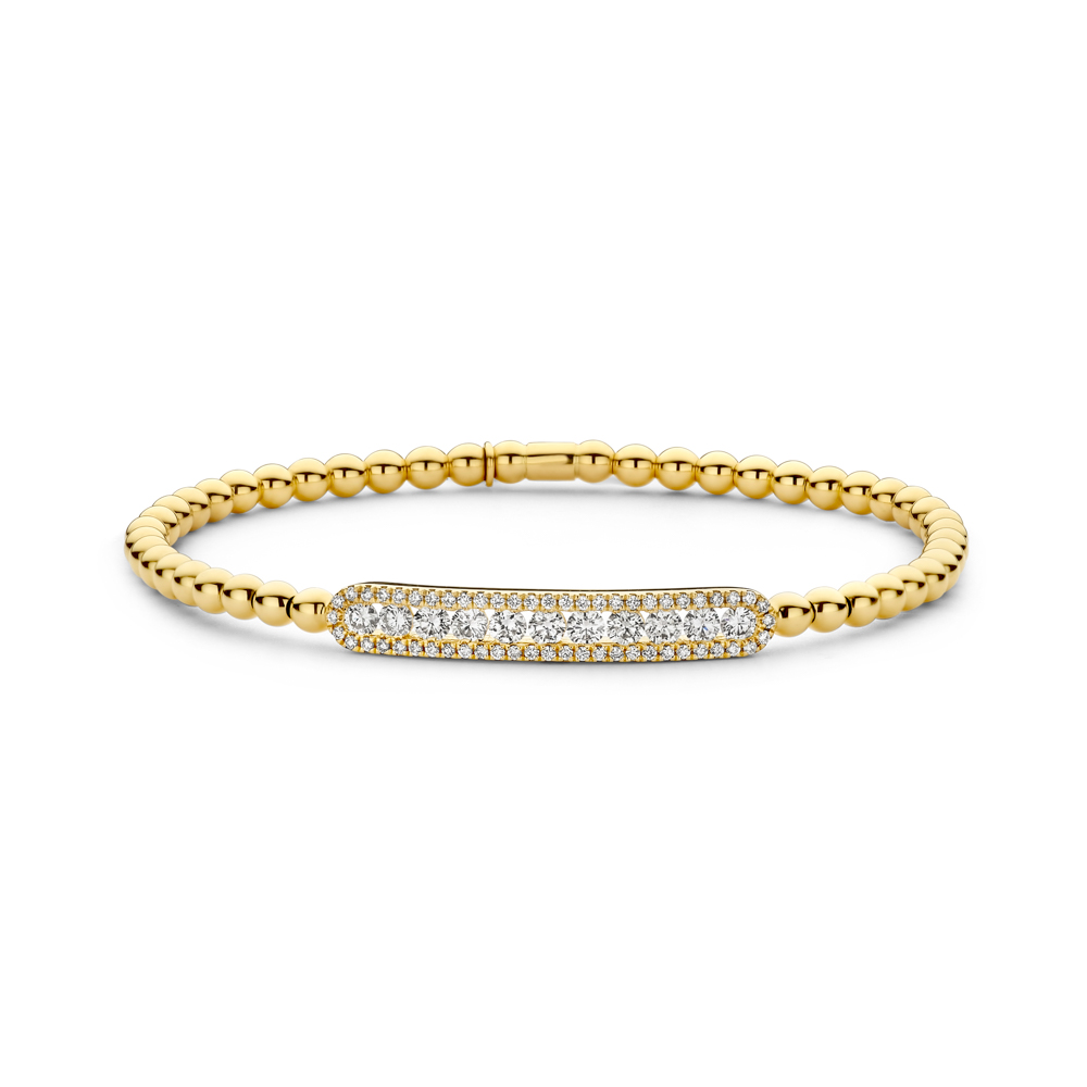 Hulchi Belluni Armband Tresore 18 kt Geelgoud Diamant - 22315s-YW