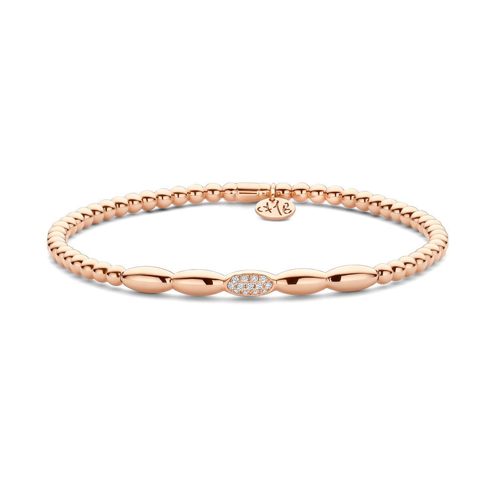 Hulchi Belluni Armband Tresore 18 kt Roségoud Diamant - 23342-RW