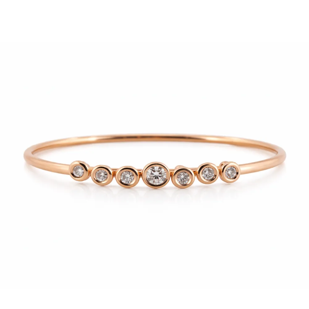 Hulchi Belluni Armband Bouli 18 kt Roségoud Diamant 0,70 ct - 61344-RW