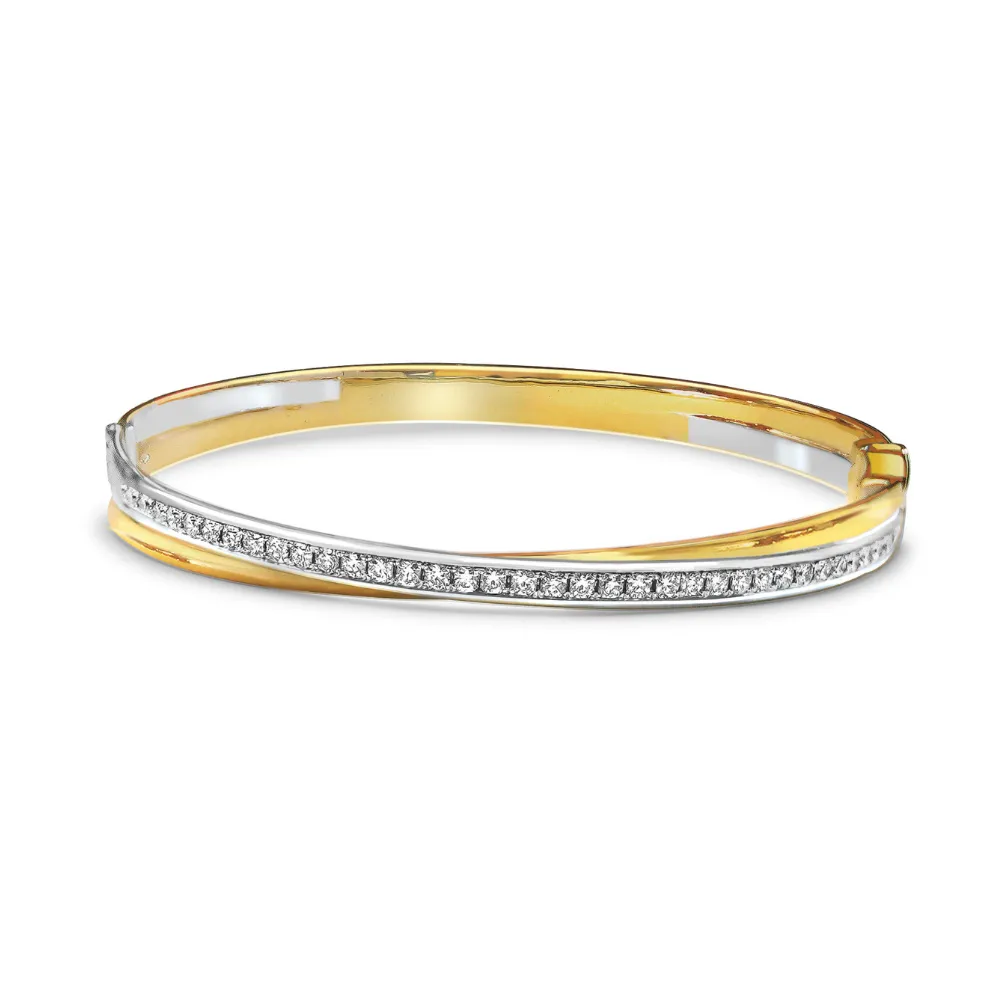 Flanders Armband 214 0,81 GH SI3 Bicolor