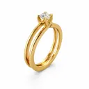 Flanders Ring 18 kt Geelgoud Diamant 0,20 ct - RNG1340,20GHSI3YELLOW